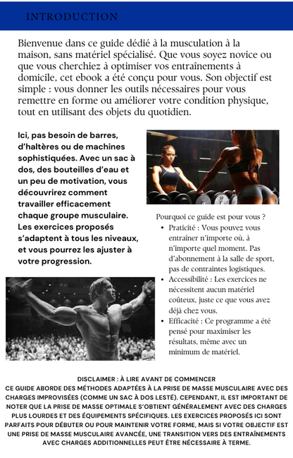 Ebook Musculation à la maison